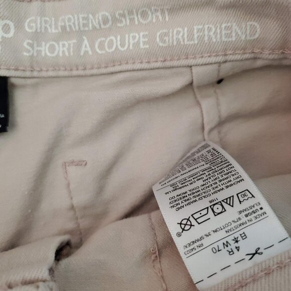 🏆168 Gap Denim Girlfriend Shorts Dusty Rose - Picture 9 of 10